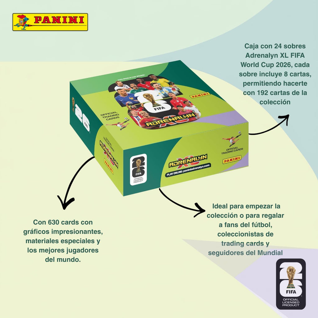 Start Your Collection: Panini FIFA World Cup 2026 Adrenalyn XL – 24 Packs Box